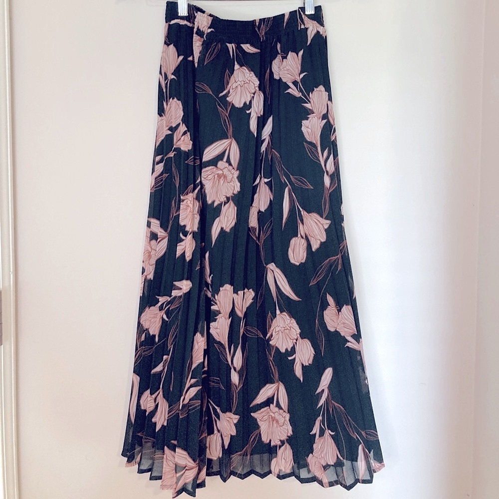 Midi Floral Skirt